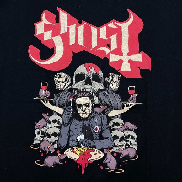 Ghost Cardinal Copia and The Nameless Ghouls Heavy Metal Band Tee XL - Picture 2 of 4